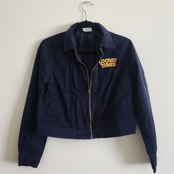 Warner Bros Looney Tunes Bugs Bunny "That's all Folks" Jacket size Small - Picture 1 of 3
